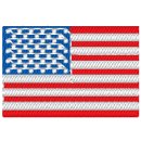 Flagge USA  (nur auf Stoff)