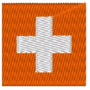 Flagge Schweiz  (nur auf Stoff)